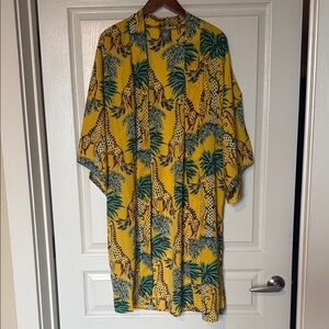 Vince Camuto Safari and Giraffe Print Swim Coverup